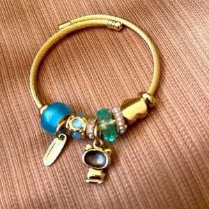 Pandora style Jimmy key women bracelets with charms .